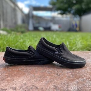 Black slip on vans